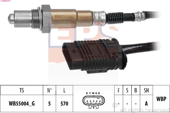 EPS 1.998.571 - Sonda lambda www.autoricambi360.it