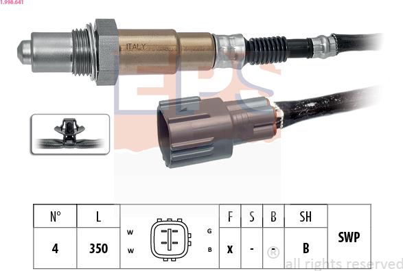 EPS 1.998.641 - Sonda lambda www.autoricambi360.it
