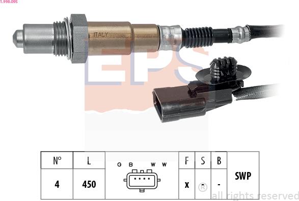 EPS 1.998.095 - Sonda lambda www.autoricambi360.it
