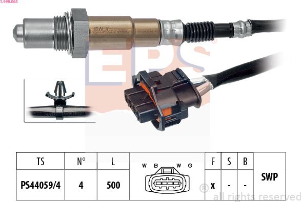 EPS 1.998.065 - Sonda lambda www.autoricambi360.it