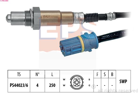 EPS 1.998.080 - Sonda lambda www.autoricambi360.it