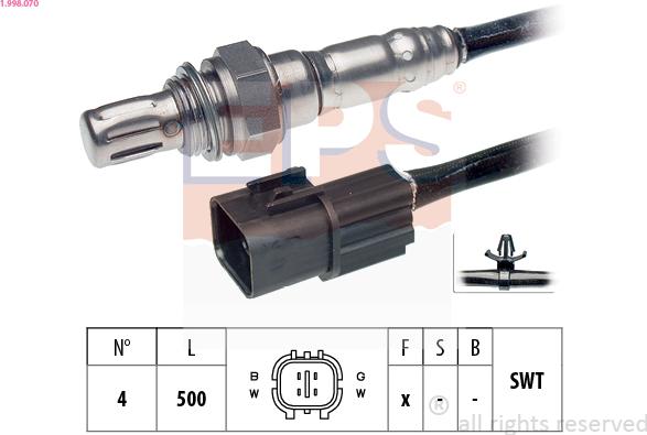 EPS 1.998.070 - Sonda lambda www.autoricambi360.it