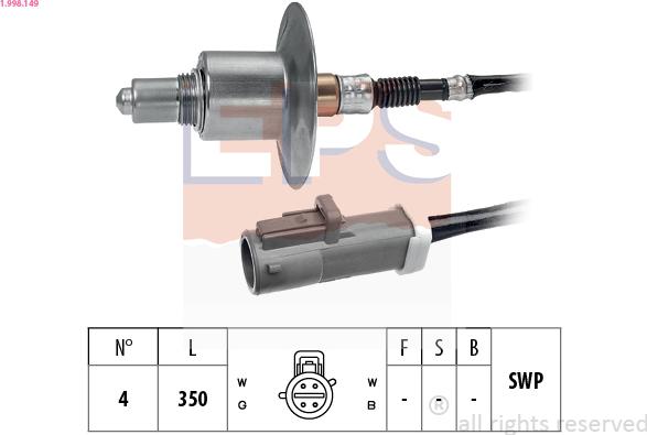 EPS 1.998.149 - Sonda lambda www.autoricambi360.it