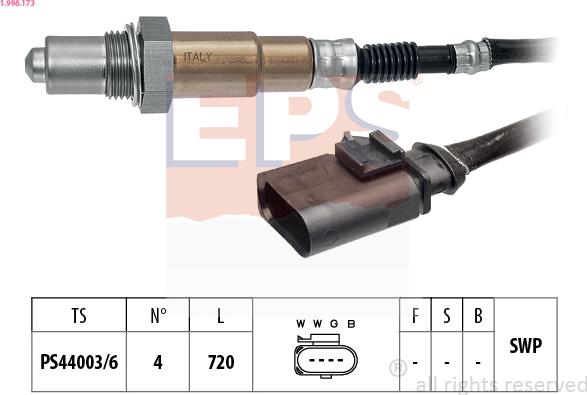 EPS 1.998.173 - Sonda lambda www.autoricambi360.it