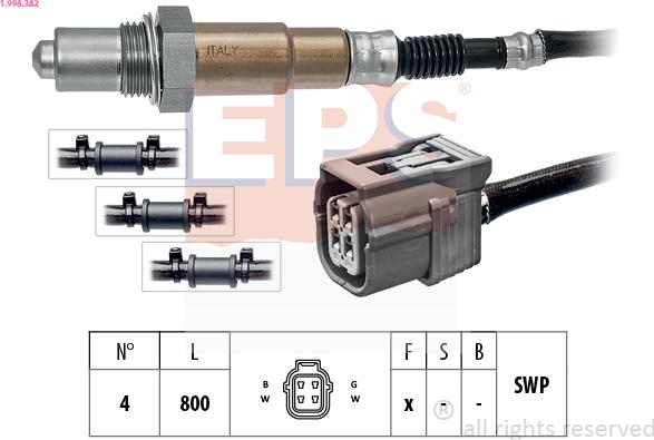 EPS 1.998.382 - Sonda lambda www.autoricambi360.it