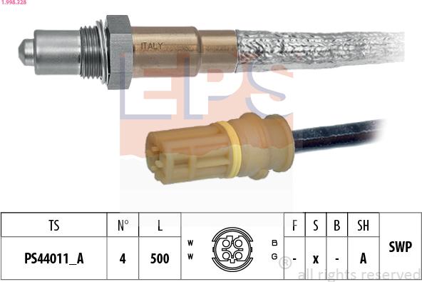 EPS 1.998.328 - Sonda lambda www.autoricambi360.it