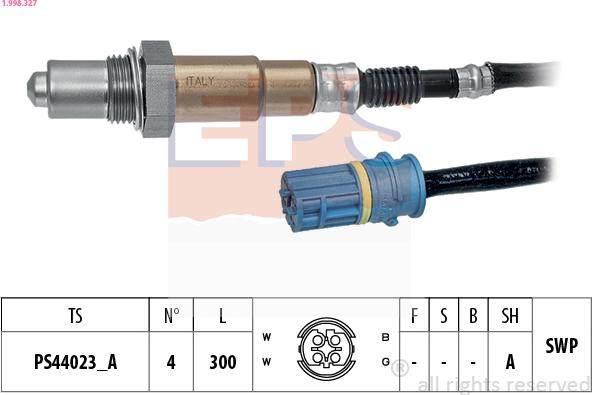 EPS 1.998.327 - Sonda lambda www.autoricambi360.it