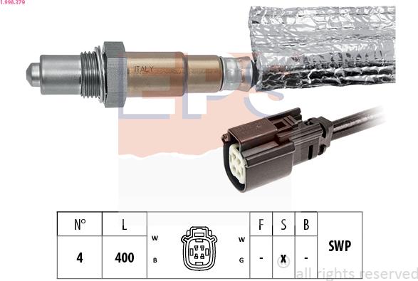 EPS 1.998.379 - Sonda lambda www.autoricambi360.it