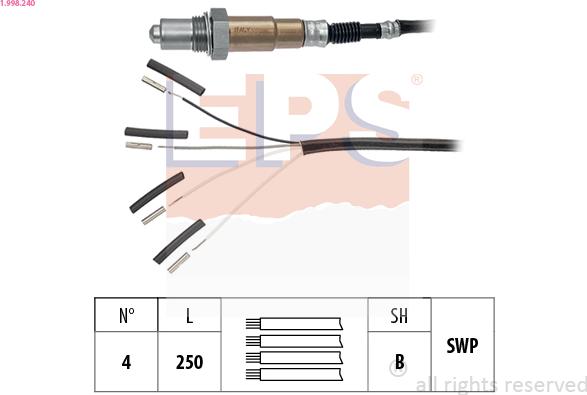 EPS 1.998.240 - Sonda lambda www.autoricambi360.it