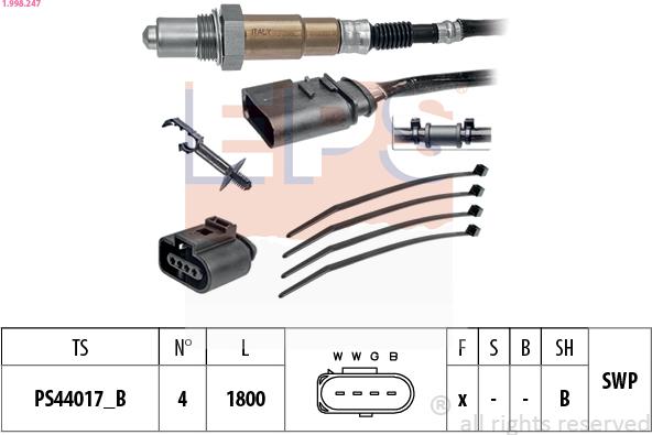 EPS 1.998.247 - Sonda lambda www.autoricambi360.it