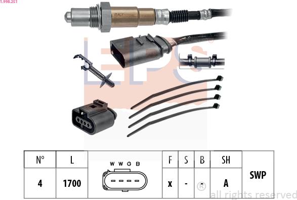 EPS 1.998.251 - Sonda lambda www.autoricambi360.it