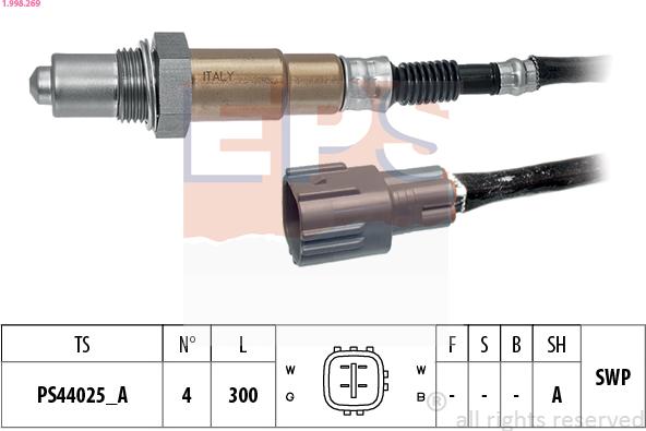 EPS 1.998.269 - Sonda lambda www.autoricambi360.it