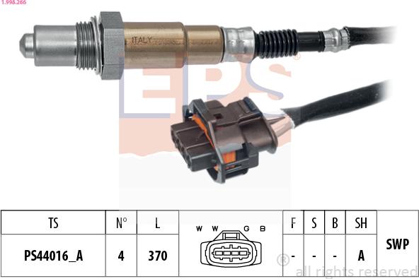 EPS 1.998.266 - Sonda lambda www.autoricambi360.it