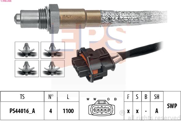 EPS 1.998.268 - Sonda lambda www.autoricambi360.it