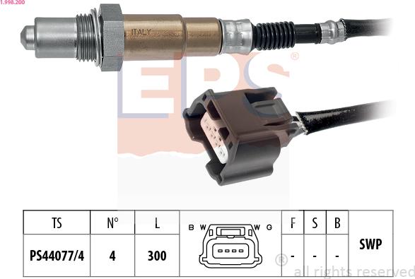 EPS 1.998.200 - Sonda lambda www.autoricambi360.it