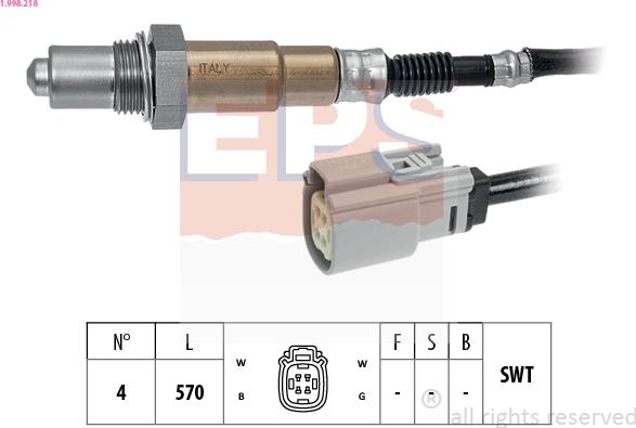 EPS 1.998.218 - Sonda lambda www.autoricambi360.it