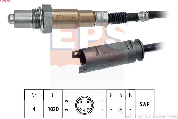 EPS 1.998.213 - Sonda lambda www.autoricambi360.it