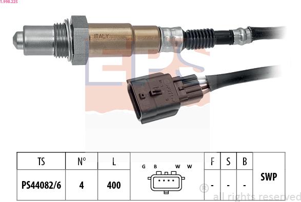 EPS 1.998.225 - Sonda lambda www.autoricambi360.it