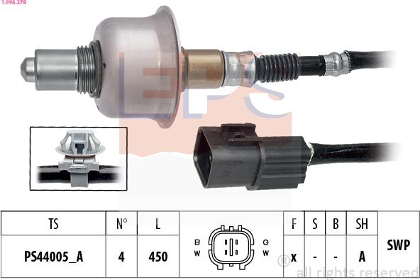 EPS 1.998.279 - Sonda lambda www.autoricambi360.it