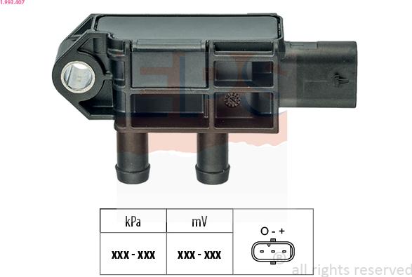 EPS 1.993.407 - Sensore pressione aria, Aggiustaggio altimetrico www.autoricambi360.it