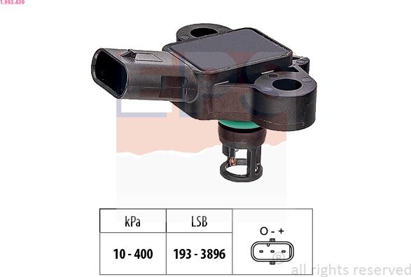 EPS 1.993.439 - Sensore pressione aria, Aggiustaggio altimetrico www.autoricambi360.it