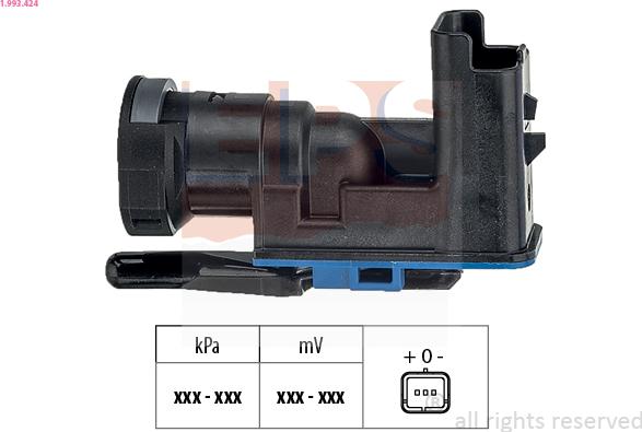 EPS 1.993.424 - Sensore pressione aria, Aggiustaggio altimetrico www.autoricambi360.it