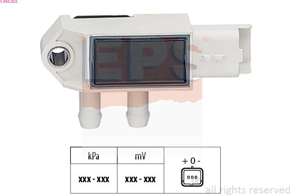 EPS 1.993.423 - Sensore pressione aria, Aggiustaggio altimetrico www.autoricambi360.it