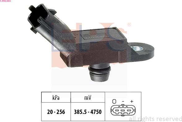 EPS 1.993.055 - Sensore pressione aria, Aggiustaggio altimetrico www.autoricambi360.it