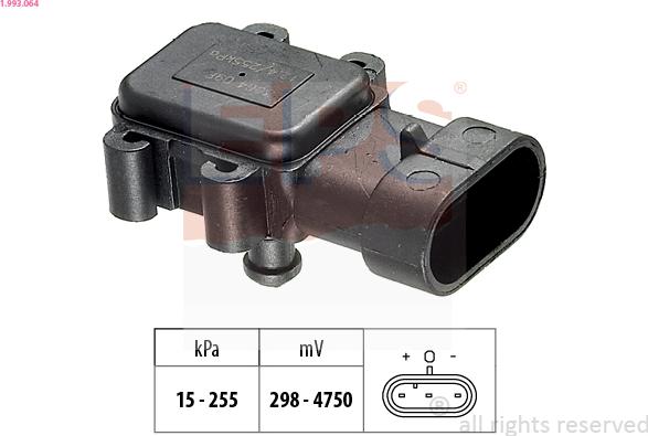 EPS 1.993.064 - Sensore pressione aria, Aggiustaggio altimetrico www.autoricambi360.it