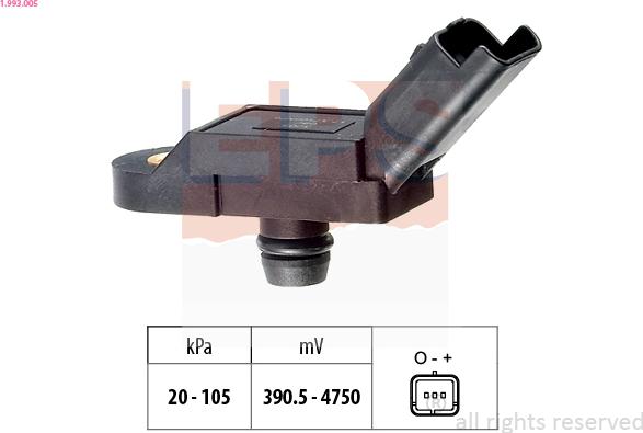 EPS 1.993.005 - Sensore pressione aria, Aggiustaggio altimetrico www.autoricambi360.it