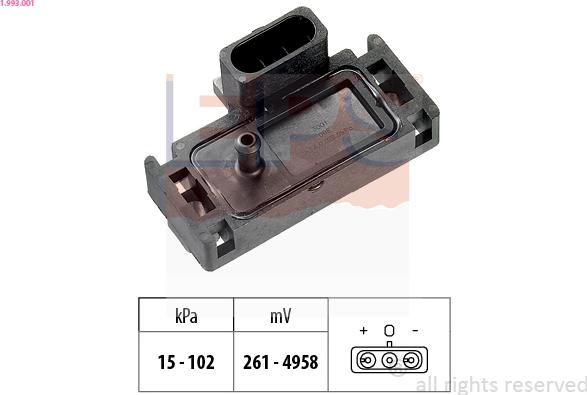 EPS 1.993.001 - Sensore pressione aria, Aggiustaggio altimetrico www.autoricambi360.it