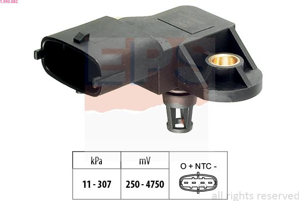EPS 1.993.082 - Sensore pressione aria, Aggiustaggio altimetrico www.autoricambi360.it