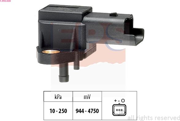 EPS 1.993.030 - Sensore pressione aria, Aggiustaggio altimetrico www.autoricambi360.it