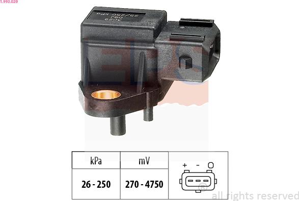 EPS 1.993.029 - Sensore pressione aria, Aggiustaggio altimetrico www.autoricambi360.it