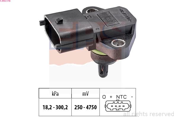 EPS 1.993.178 - Sensore pressione aria, Aggiustaggio altimetrico www.autoricambi360.it