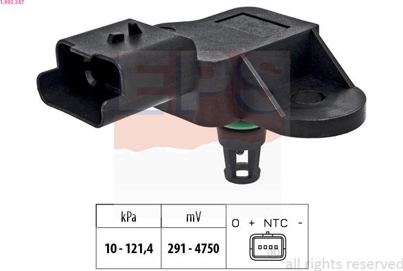 EPS 1.993.347 - Sensore pressione aria, Aggiustaggio altimetrico www.autoricambi360.it