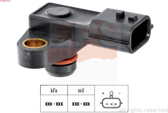 EPS 1.993.313 - Sensore pressione aria, Aggiustaggio altimetrico www.autoricambi360.it