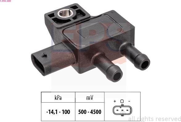EPS 1.993.389 - Sensore pressione aria, Aggiustaggio altimetrico www.autoricambi360.it