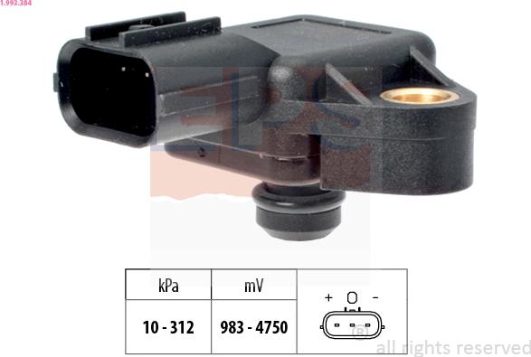 EPS 1.993.384 - Sensore pressione aria, Aggiustaggio altimetrico www.autoricambi360.it