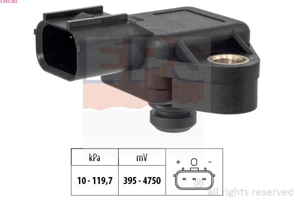 EPS 1.993.383 - Sensore pressione aria, Aggiustaggio altimetrico www.autoricambi360.it