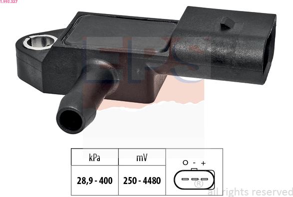 EPS 1.993.327 - Sensore pressione aria, Aggiustaggio altimetrico www.autoricambi360.it