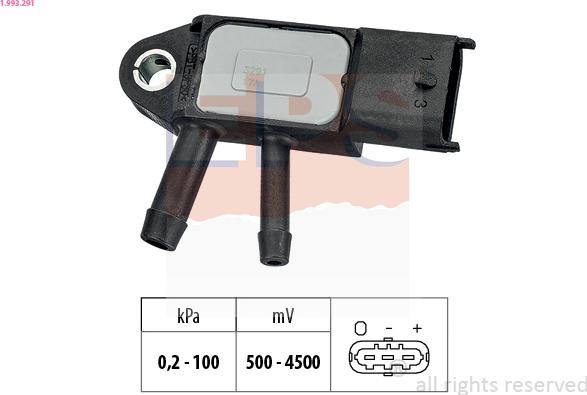 EPS 1.993.291 - Sensore pressione aria, Aggiustaggio altimetrico www.autoricambi360.it