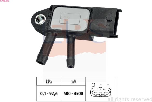 EPS 1.993.292 - Sensore pressione aria, Aggiustaggio altimetrico www.autoricambi360.it