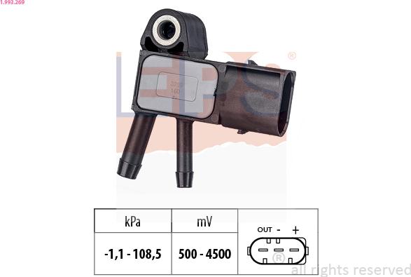 EPS 1.993.269 - Sensore pressione aria, Aggiustaggio altimetrico www.autoricambi360.it