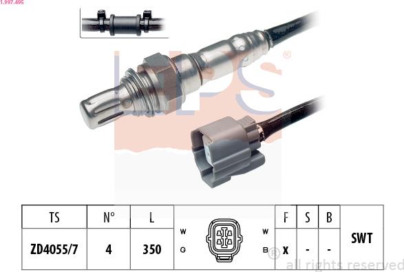 EPS 1.997.495 - Sonda lambda www.autoricambi360.it
