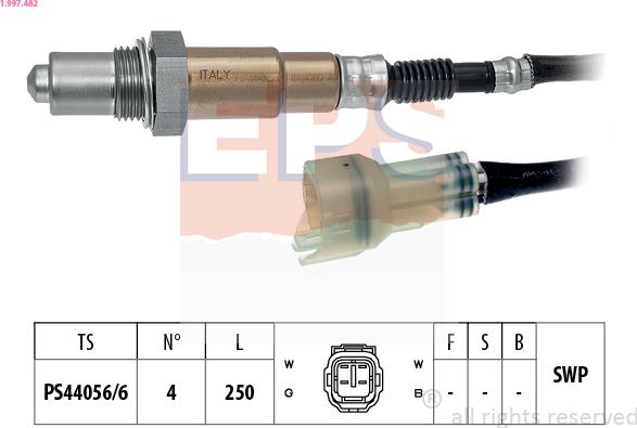 EPS 1.997.482 - Sonda lambda www.autoricambi360.it