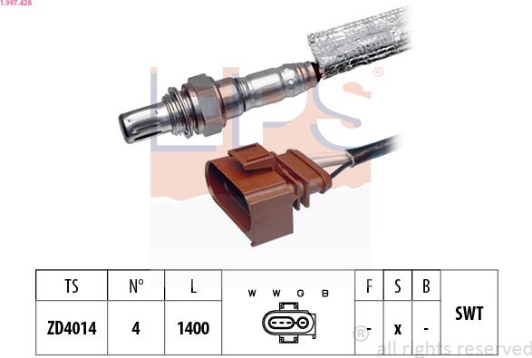 EPS 1.997.428 - Sonda lambda www.autoricambi360.it