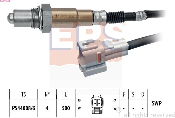 EPS 1.997.565 - Sonda lambda www.autoricambi360.it