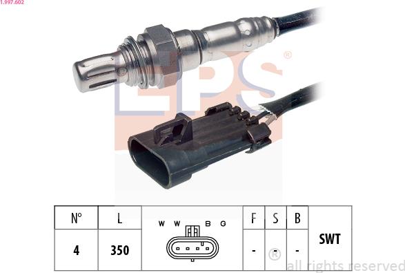 EPS 1.997.602 - Sonda lambda www.autoricambi360.it