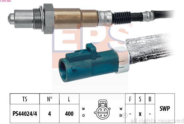 EPS 1.997.685 - Sonda lambda www.autoricambi360.it